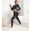 Мармуровий комплект Crop top+Leggings marble 03